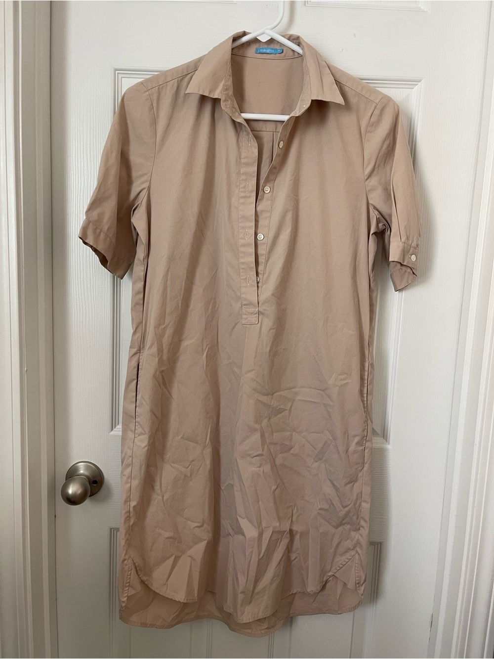 J. McLaughlin Beige Shirt Dress
